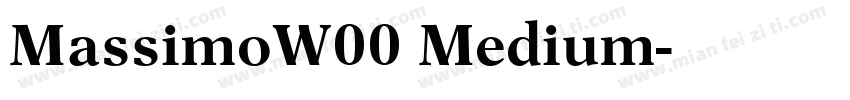 MassimoW00 Medium字体转换